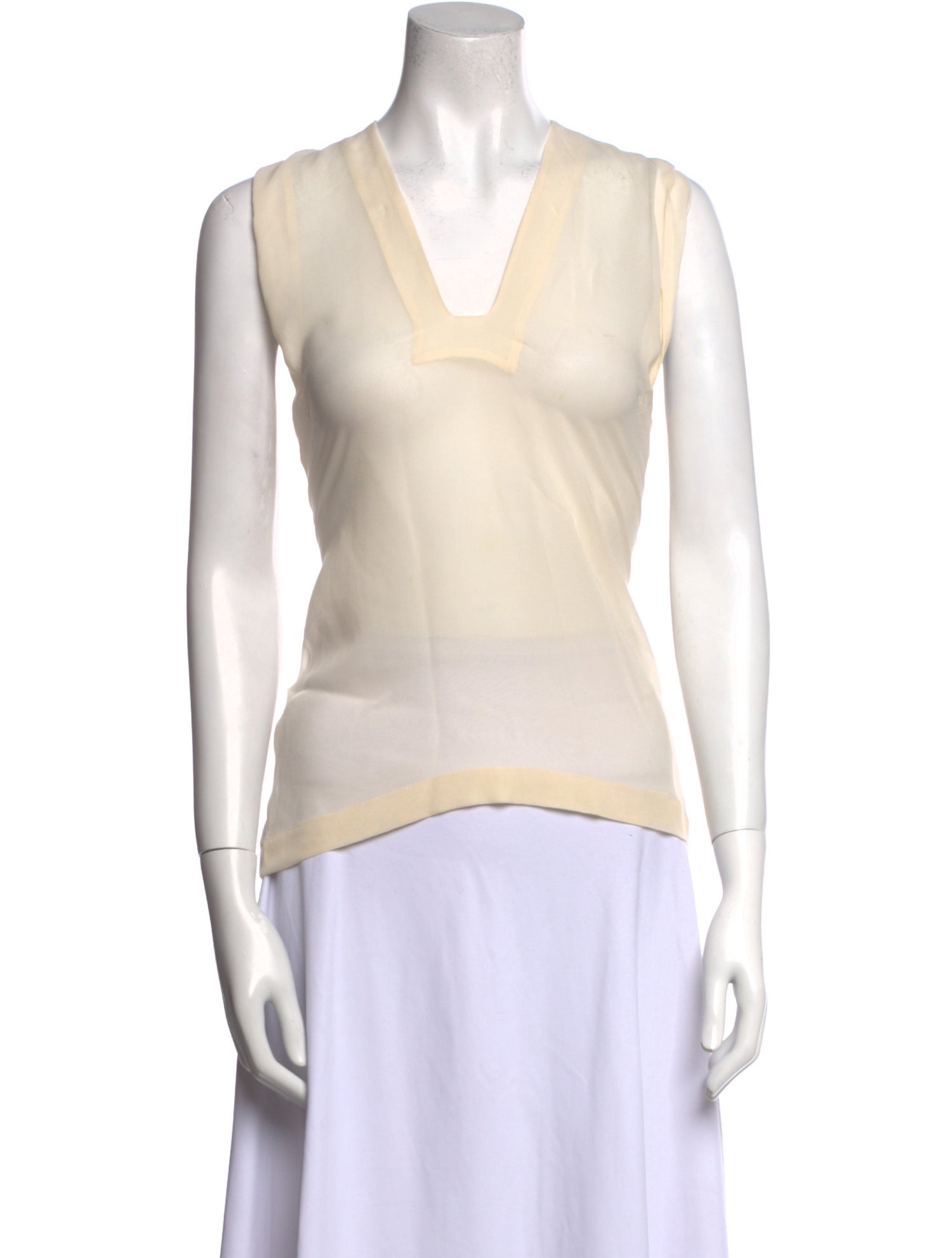 Thomas Wylde Silk V-Neck Top