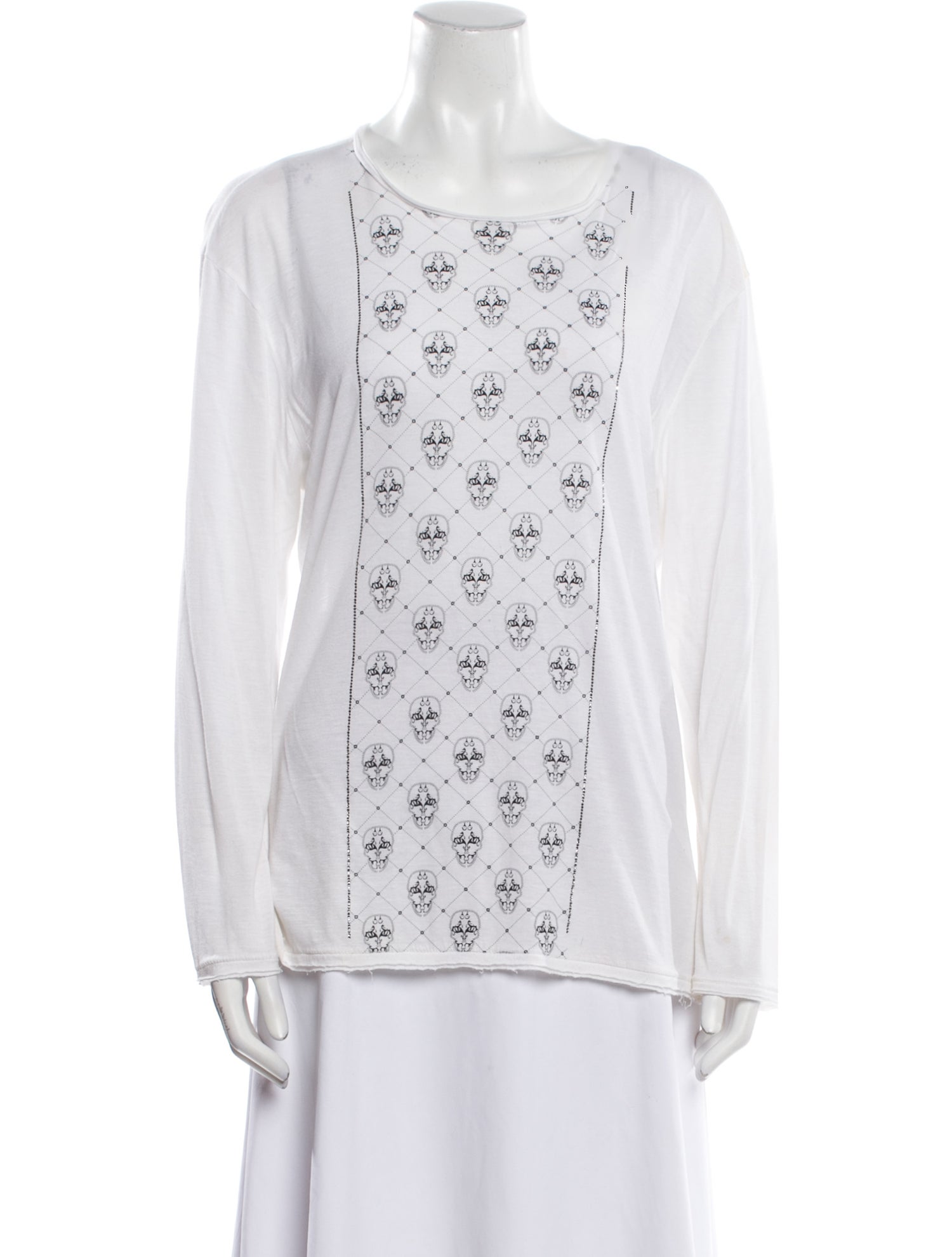 Thomas Wylde Scoop Neck Long Sleeve Tunic