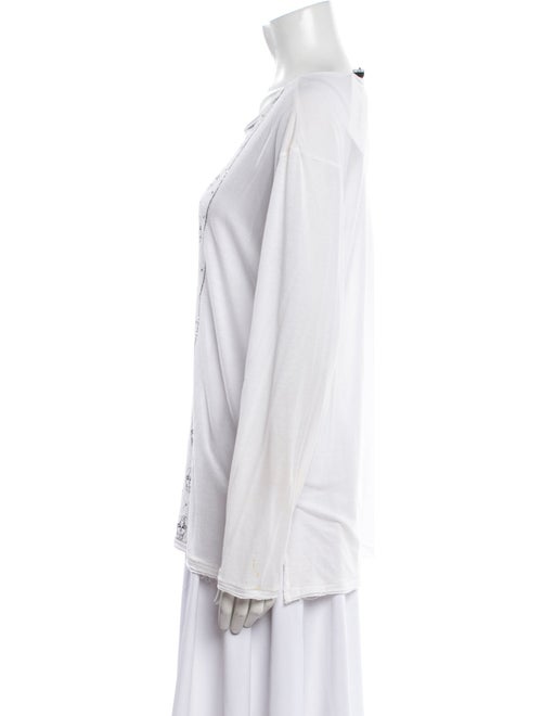 Thomas Wylde Scoop Neck Long Sleeve Tunic