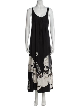 Thomas Wylde Silk Long Dress