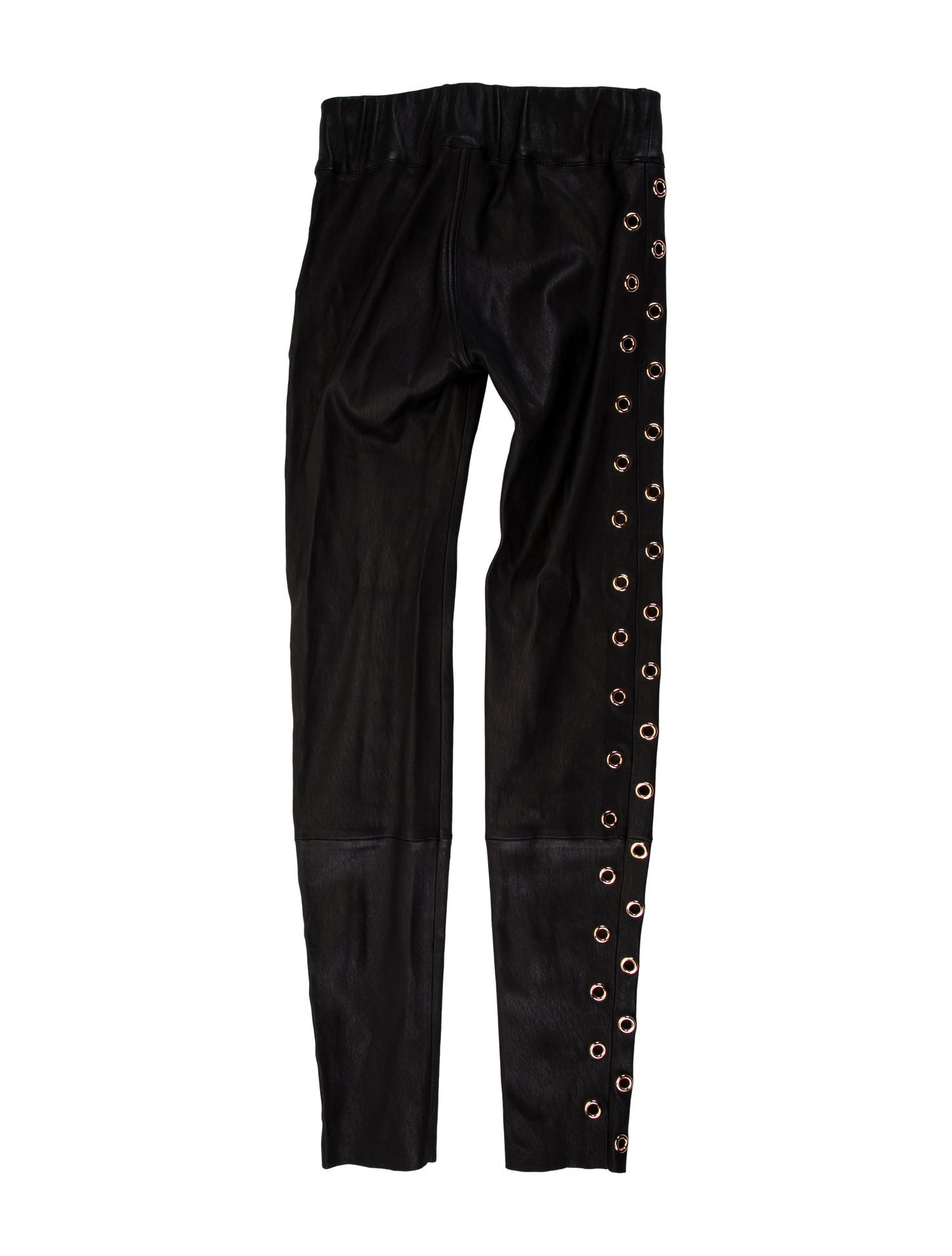 Thomas Wylde Lamb Leather Skinny Leg Pants