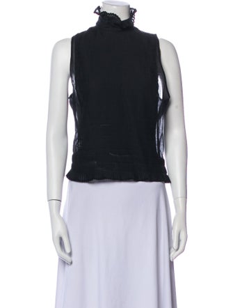 Thomas Wylde Turtleneck Sleeveless Top