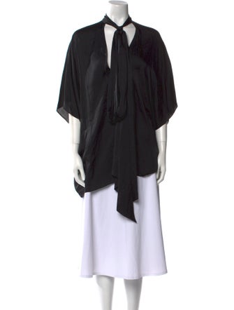 Thomas Wylde V-Neck Three-Quarter Sleeve Tunic