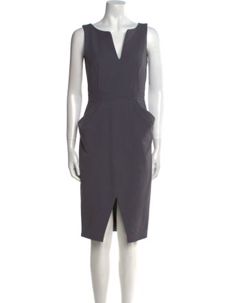 Thomas Wylde V-Neck Knee-Length Dress