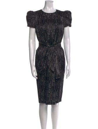Thomas Wylde Printed Midi Length Dress
