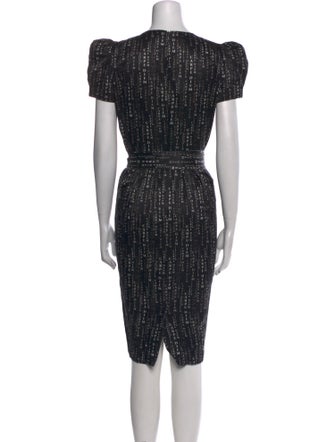 Thomas Wylde Printed Midi Length Dress