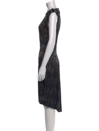 Thomas Wylde Printed Midi Length Dress