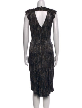 Thomas Wylde Printed Midi Length Dress