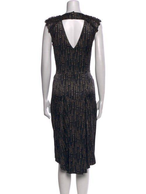 Thomas Wylde Printed Midi Length Dress