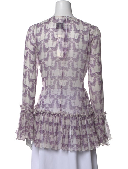 Thomas Wylde Silk Printed Tunic