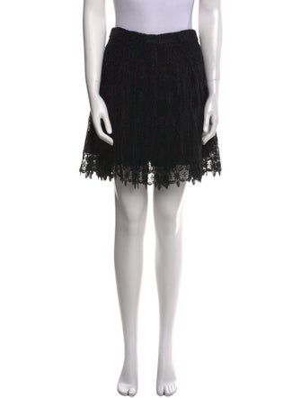 Thomas Wylde Crochet Trim Mini Skirt