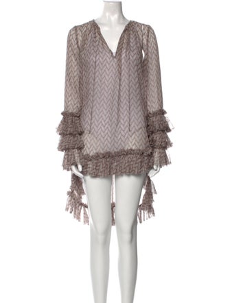 Thomas Wylde Silk Knee-Length Dress