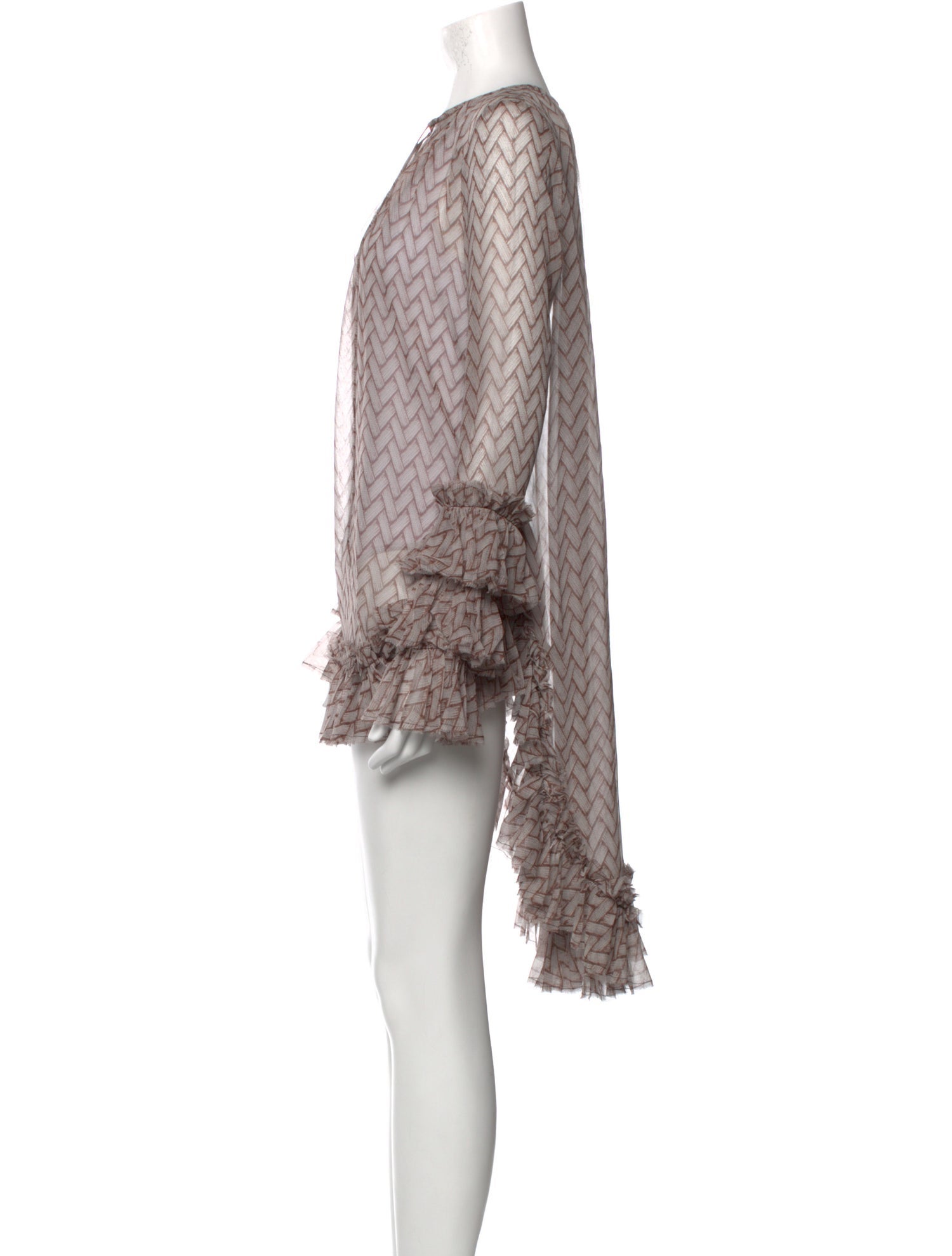 Thomas Wylde Silk Knee-Length Dress