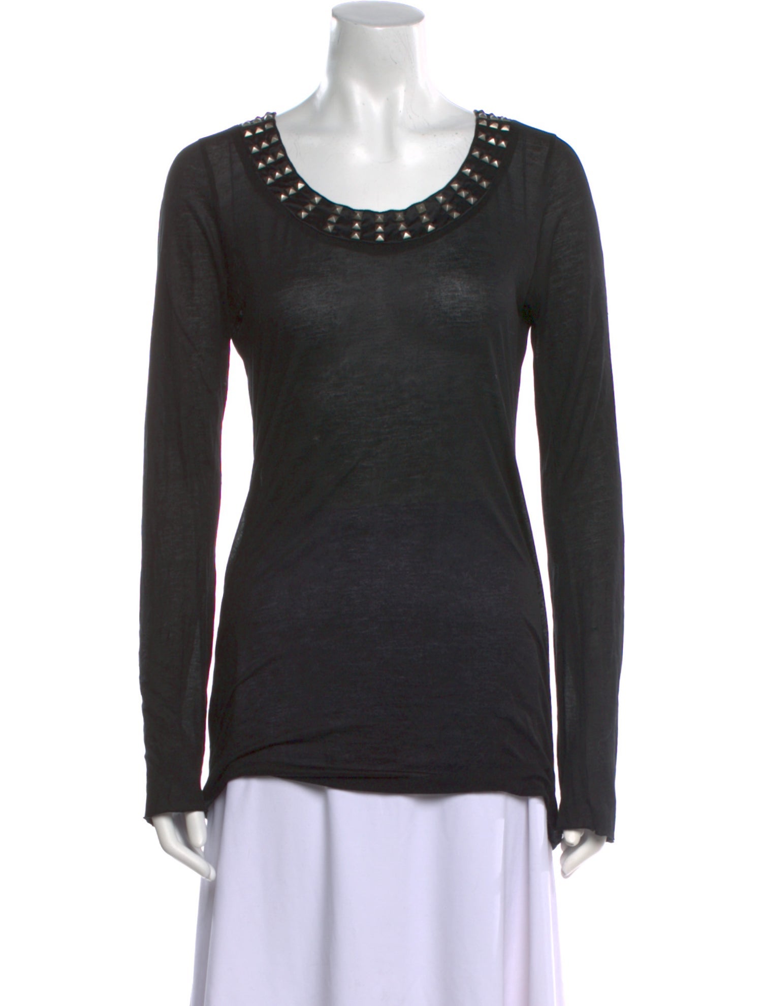 Thomas Wylde Scoop Neck Long Sleeve T-Shirt