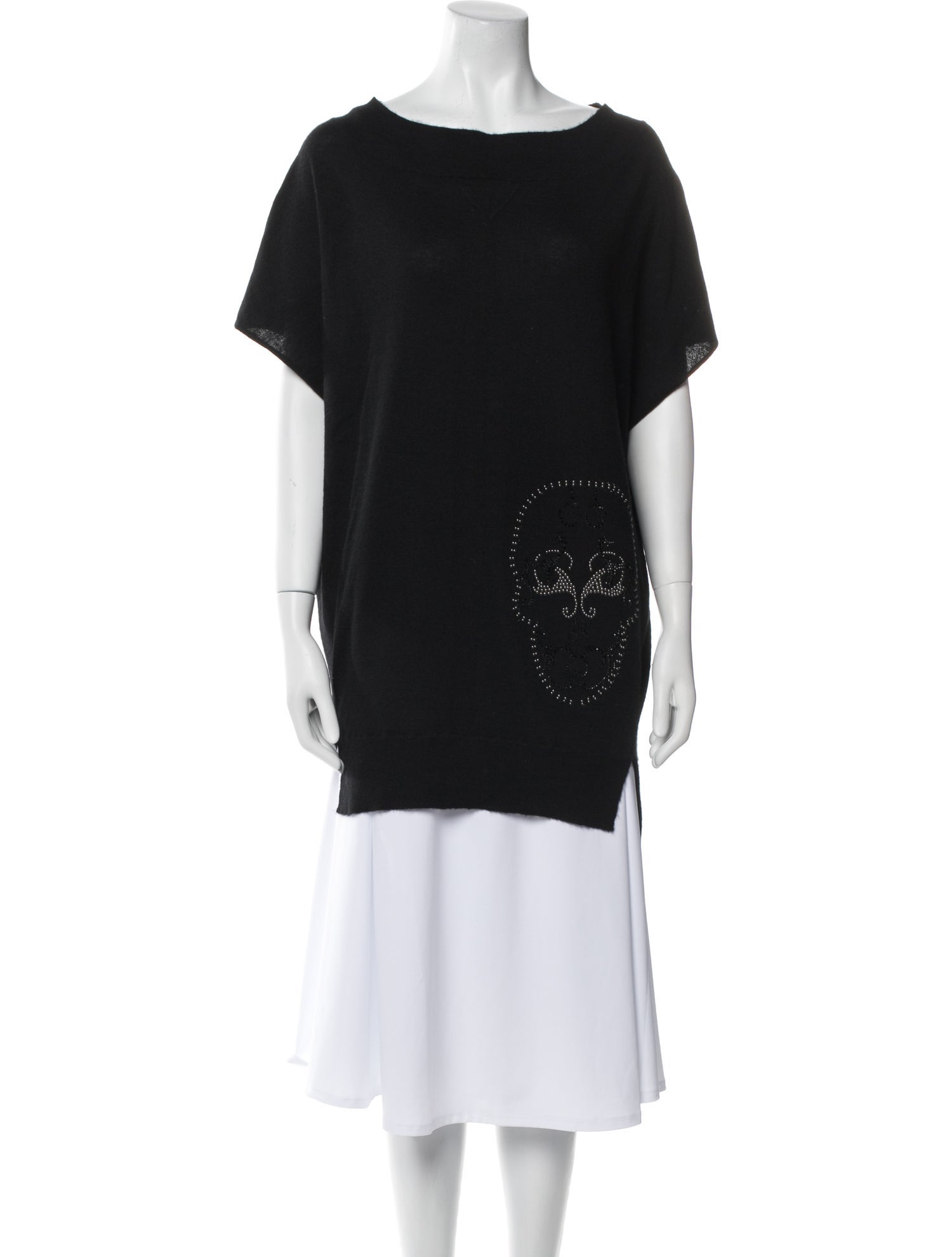 Thomas Wylde Cashmere Bateau Neckline T-Shirt
