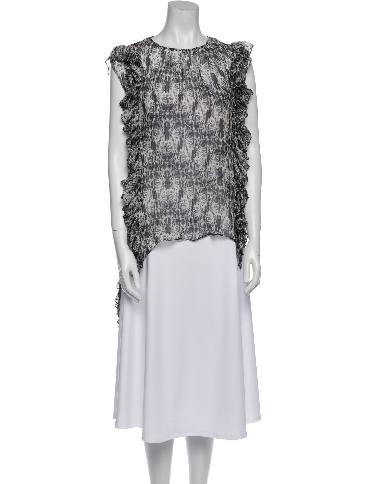 Thomas Wylde Silk Printed Top