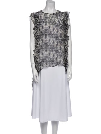 Thomas Wylde Silk Printed Top