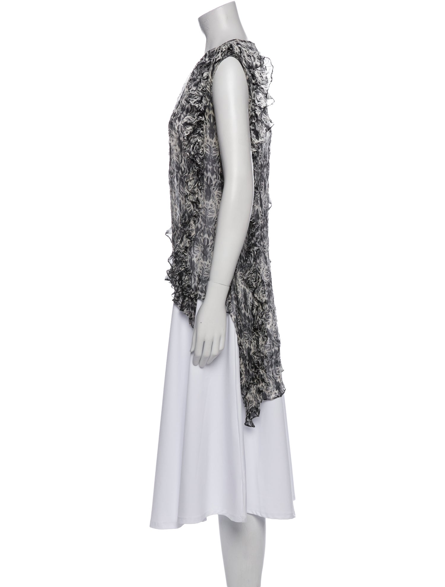 Thomas Wylde Silk Printed Top