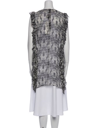 Thomas Wylde Silk Printed Top