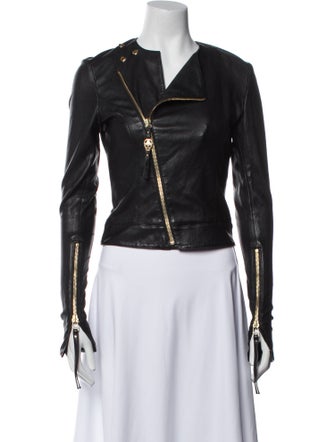 Thomas Wylde Leather Fur Jacket