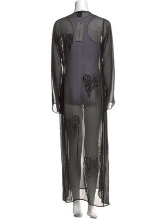 Thomas Wylde Silk Long Dress