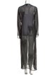 Thomas Wylde Silk Long Dress