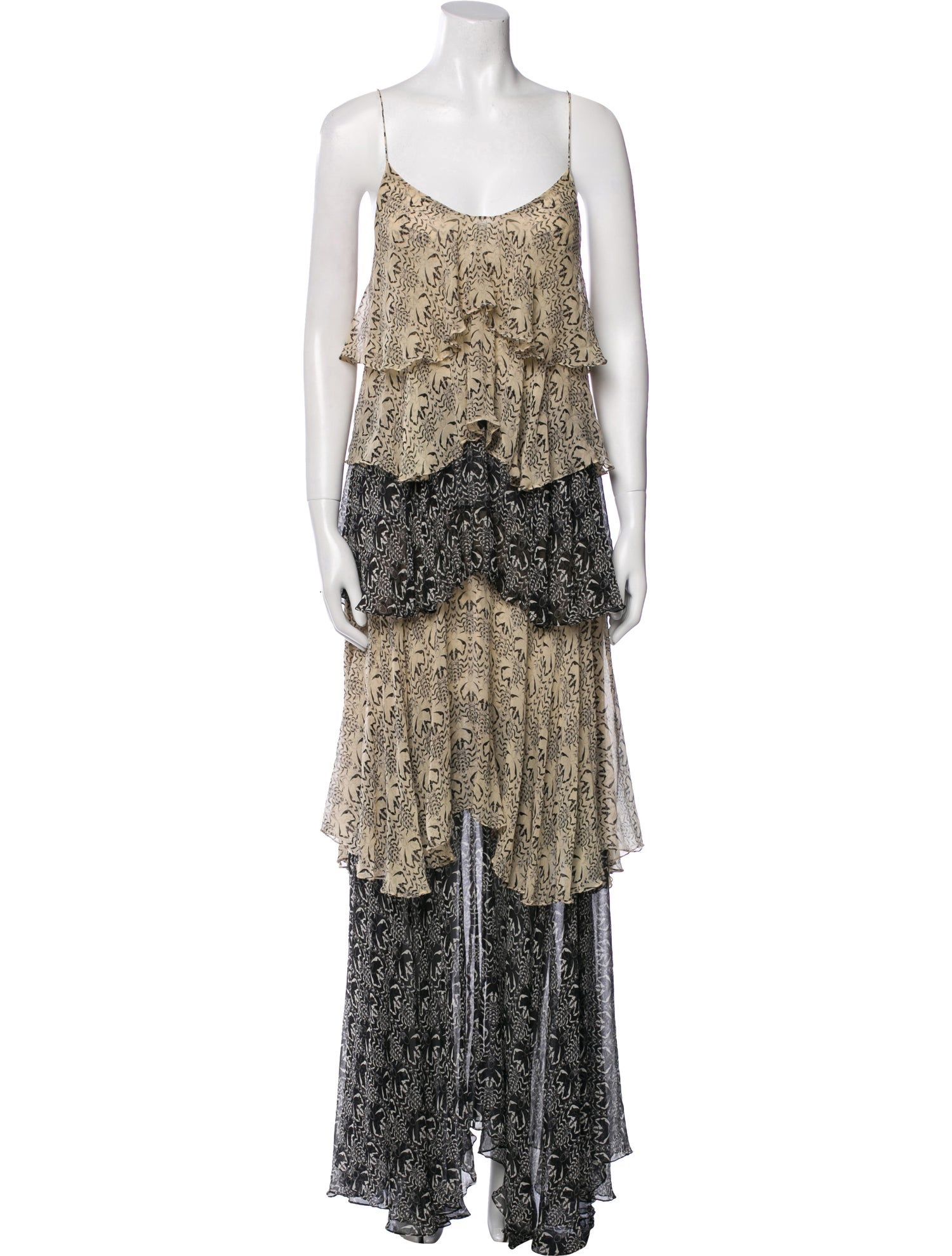 Thomas Wylde Silk Long Dress