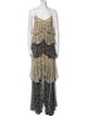 Thomas Wylde Silk Long Dress