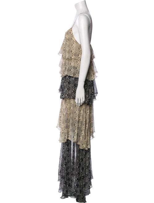 Thomas Wylde Silk Long Dress