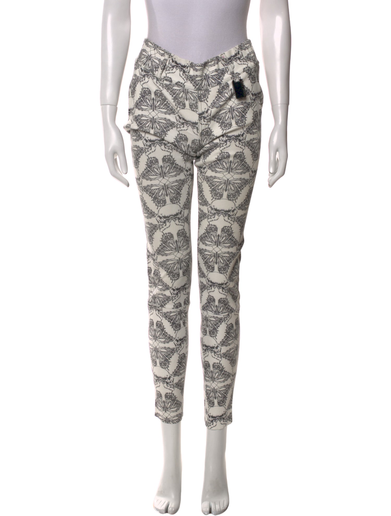Thomas Wylde Lamb Leather Skinny Leg Pants