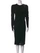 Thomas Wylde Bateau Neckline Midi Length Dress