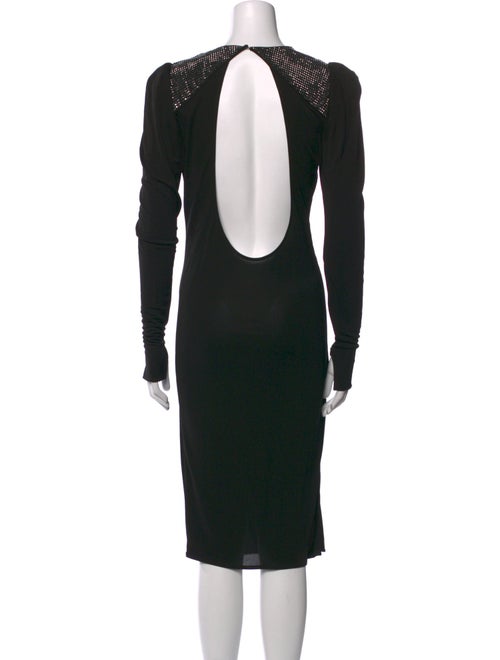 Thomas Wylde Bateau Neckline Midi Length Dress