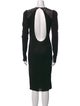 Thomas Wylde Bateau Neckline Midi Length Dress