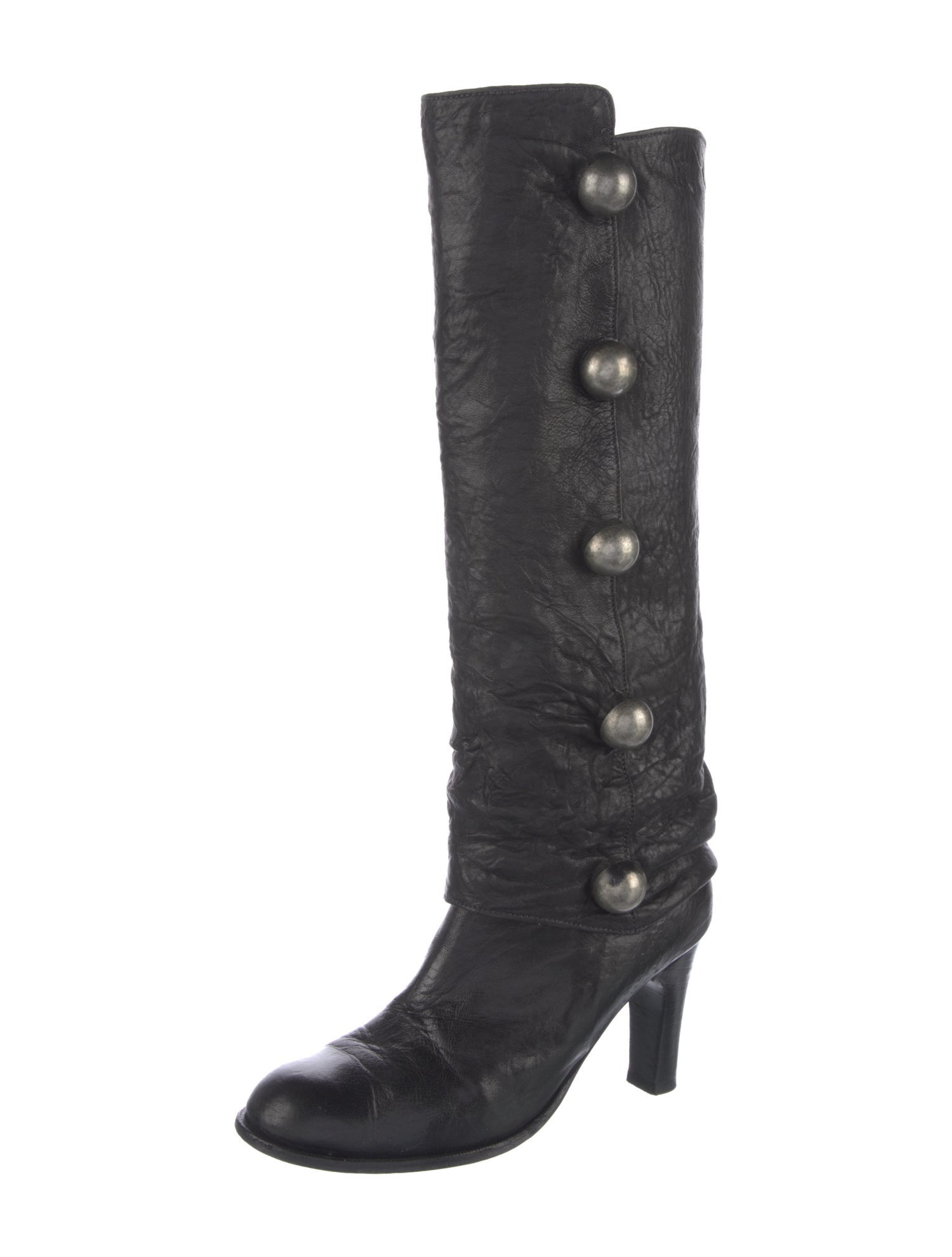 Thomas Wylde Leather Studded Accents Boots