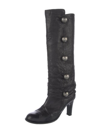 Thomas Wylde Leather Studded Accents Boots