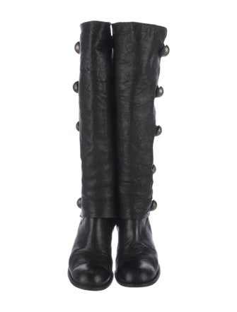 Thomas Wylde Leather Studded Accents Boots