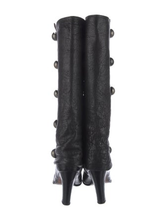 Thomas Wylde Leather Studded Accents Boots