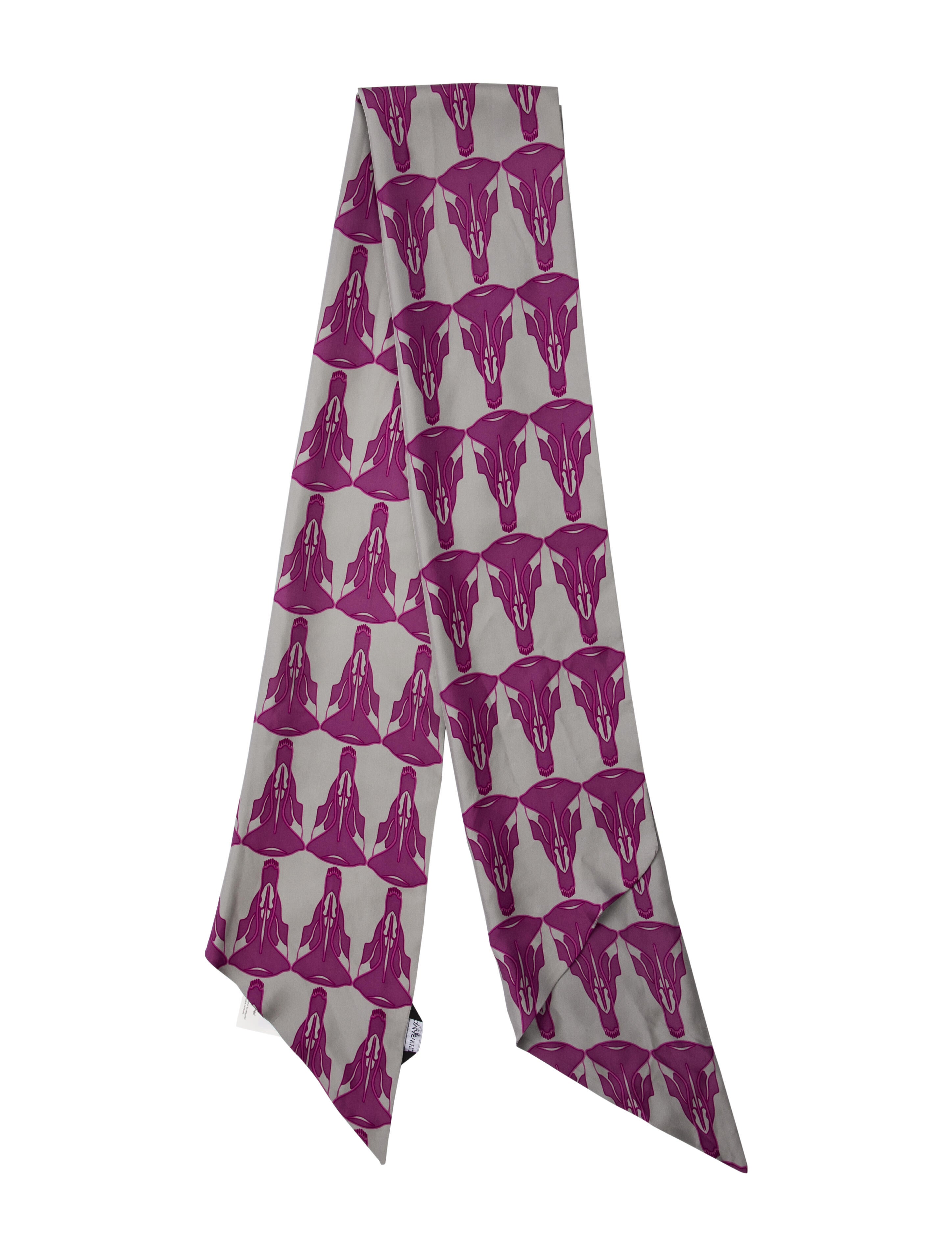 Thomas Wylde Silk Striped Scarf