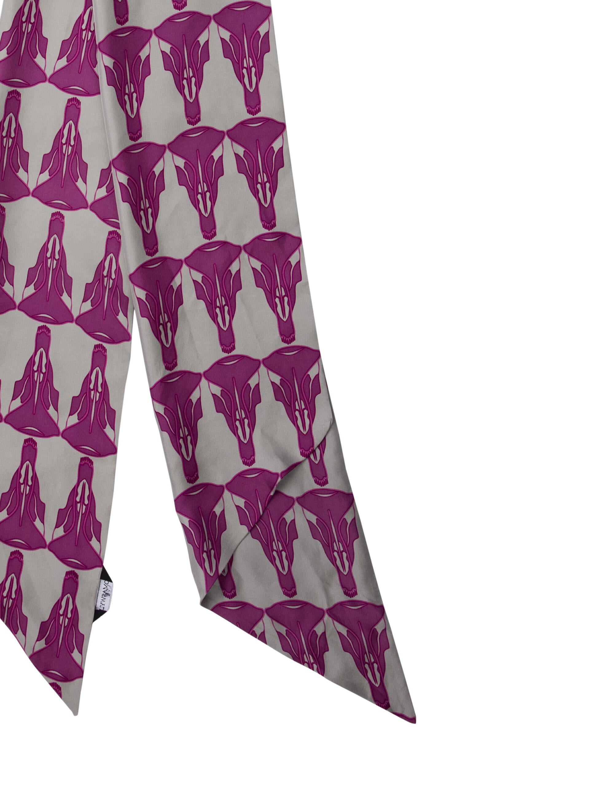 Thomas Wylde Silk Striped Scarf