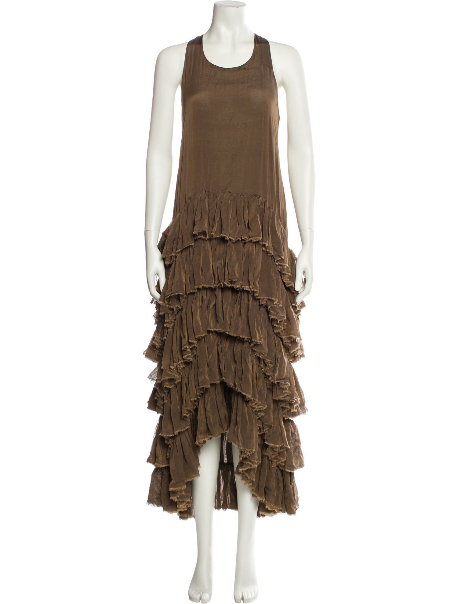 Thomas Wylde Silk Long Dress