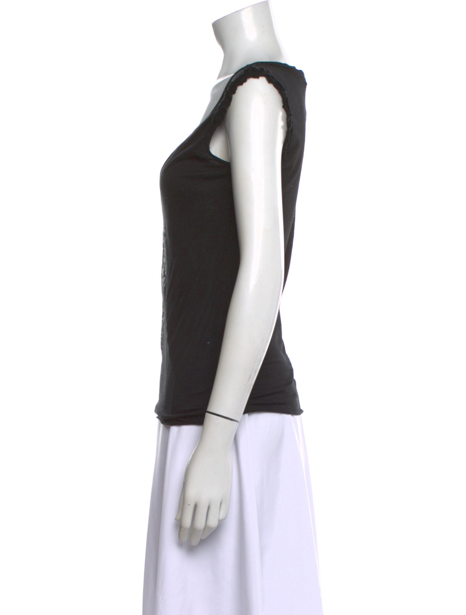 Thomas Wylde Graphic Print V-Neck Top