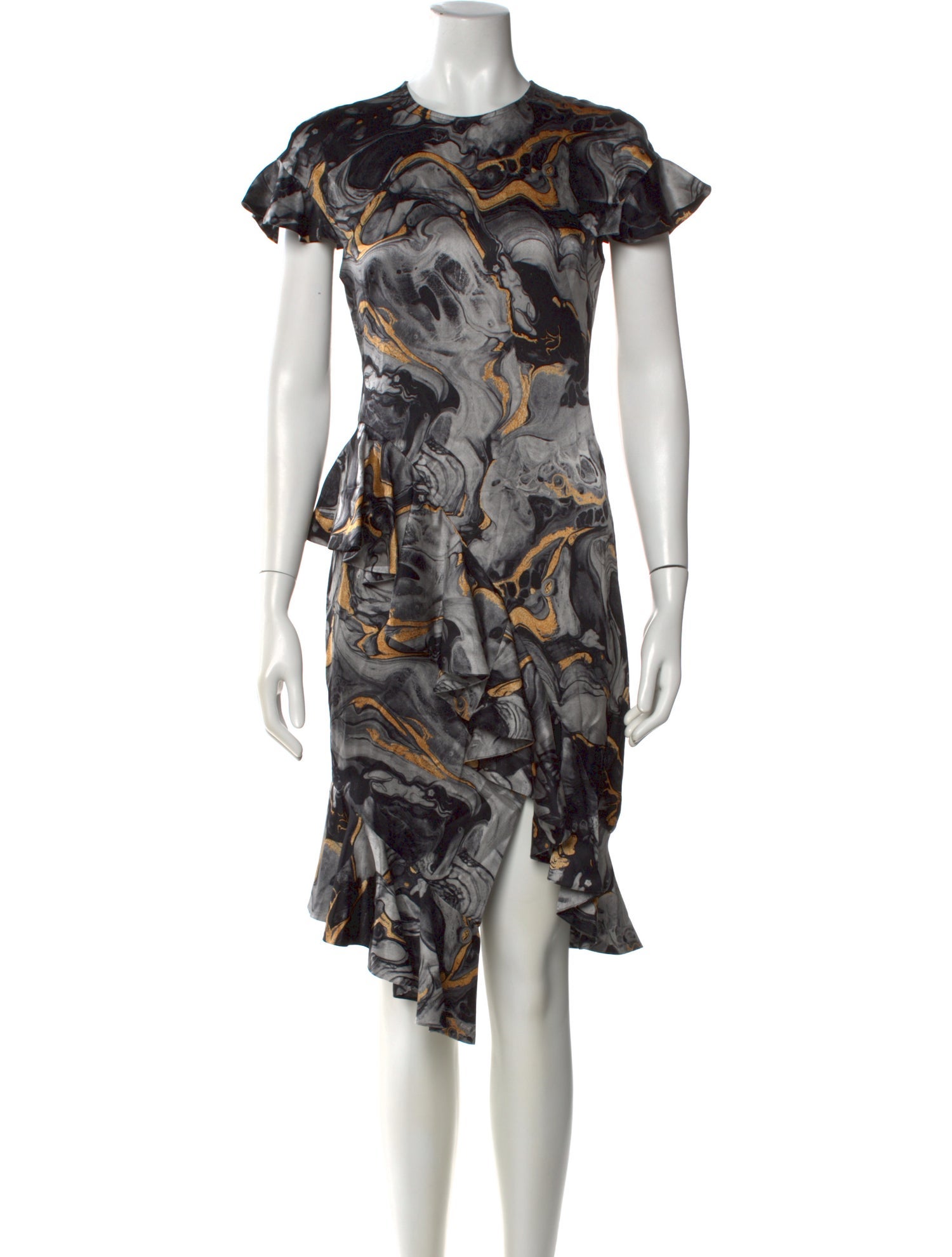 Thomas Wylde Silk Midi Length Dress