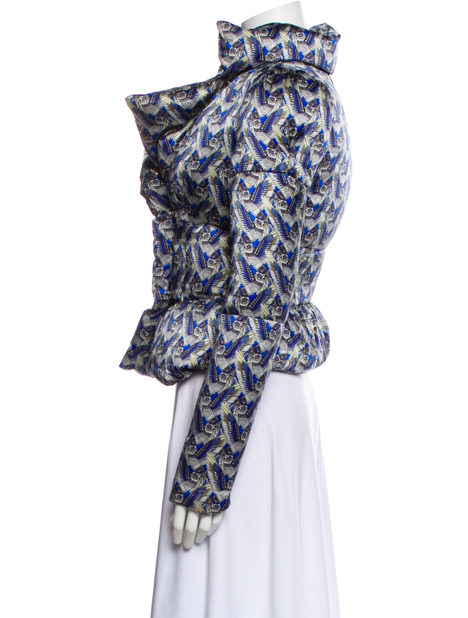 Thomas Wylde Silk Printed Down Jacket