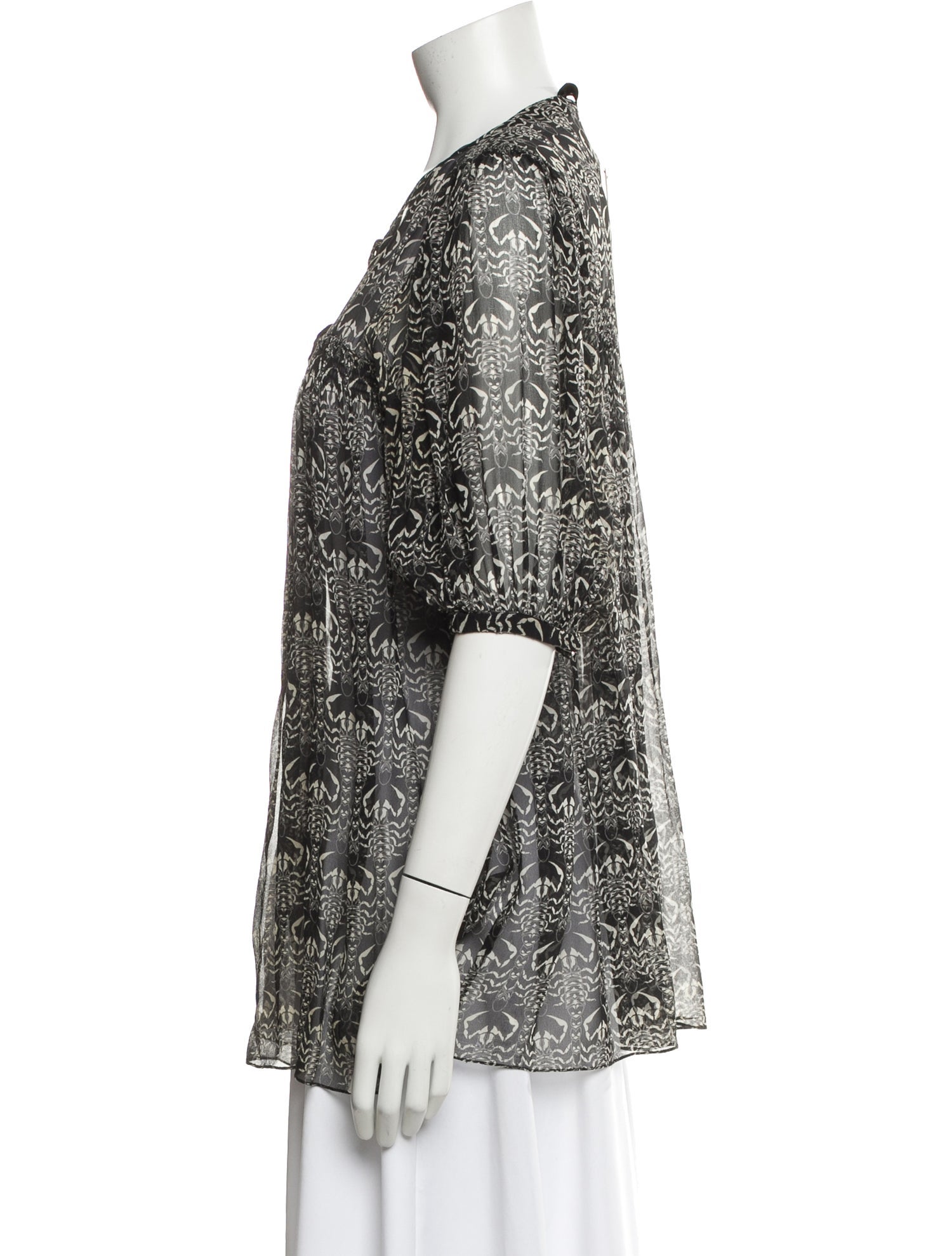 Thomas Wylde Silk Patterned Blouse