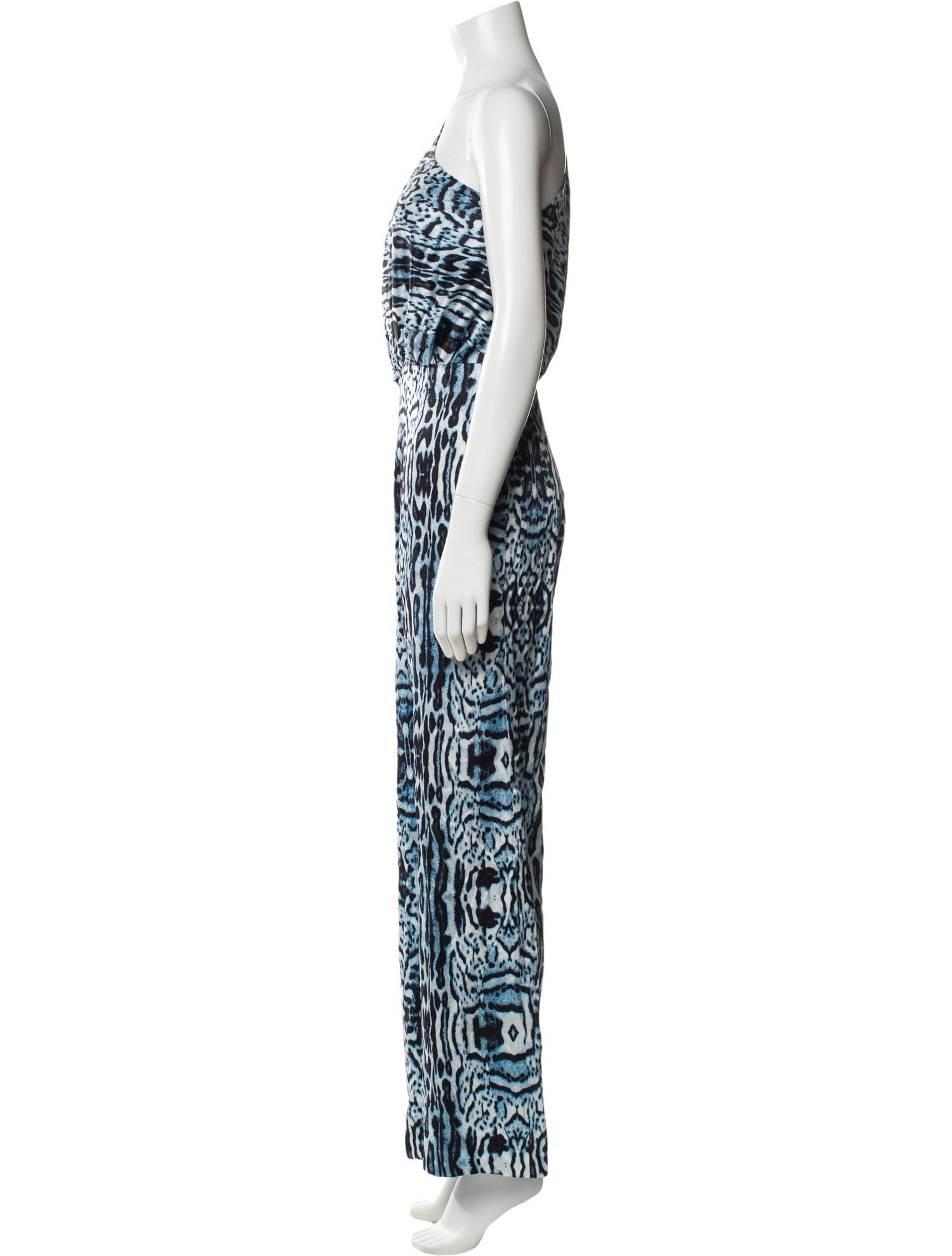 Thomas Wylde Silk Printed Jumpsuit