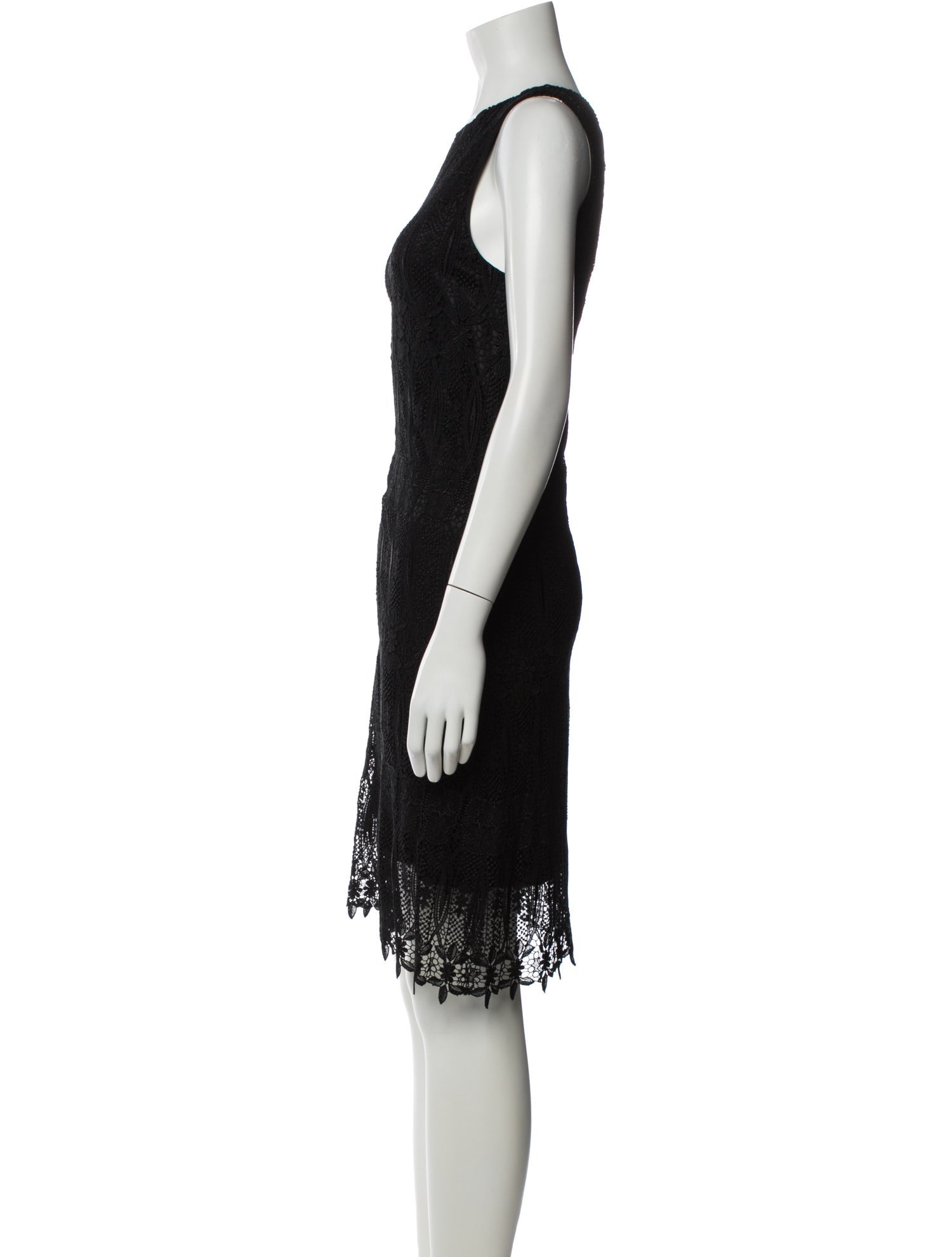 Thomas Wylde Scoop Neck Knee-Length Dress