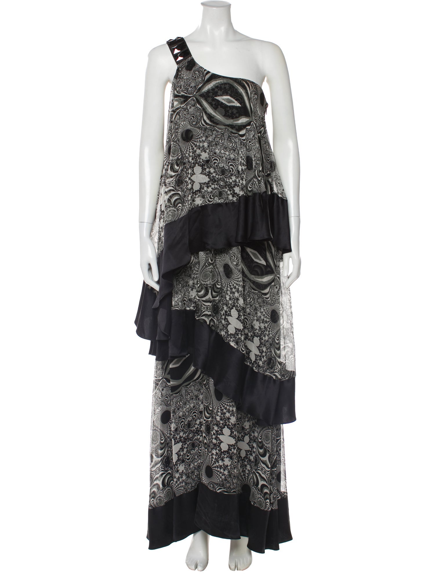 Thomas Wylde Silk Long Dress