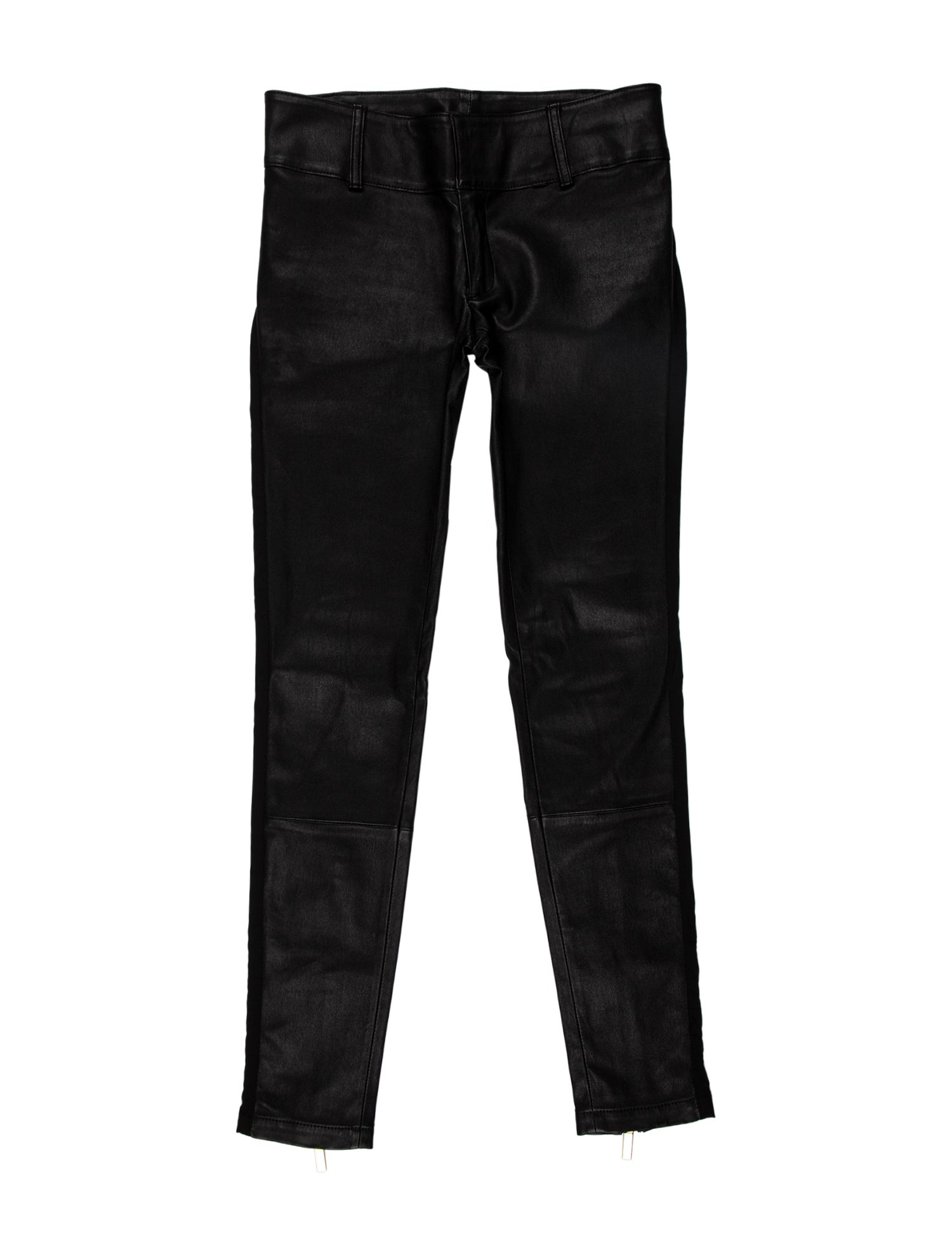 Thomas Wylde Lamb Leather Skinny Leg Pants