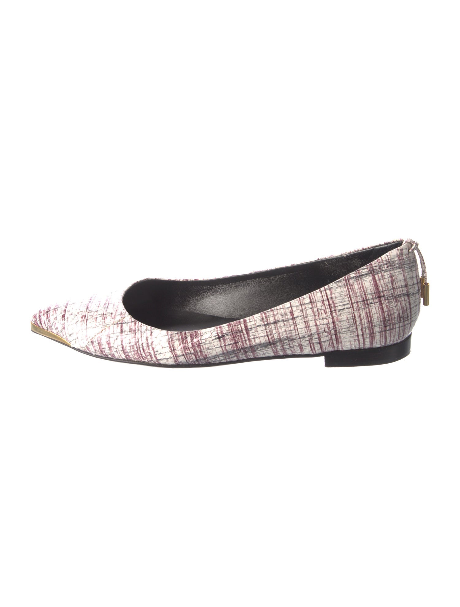 Thomas Wylde Snakeskin Printed Ballet Flats