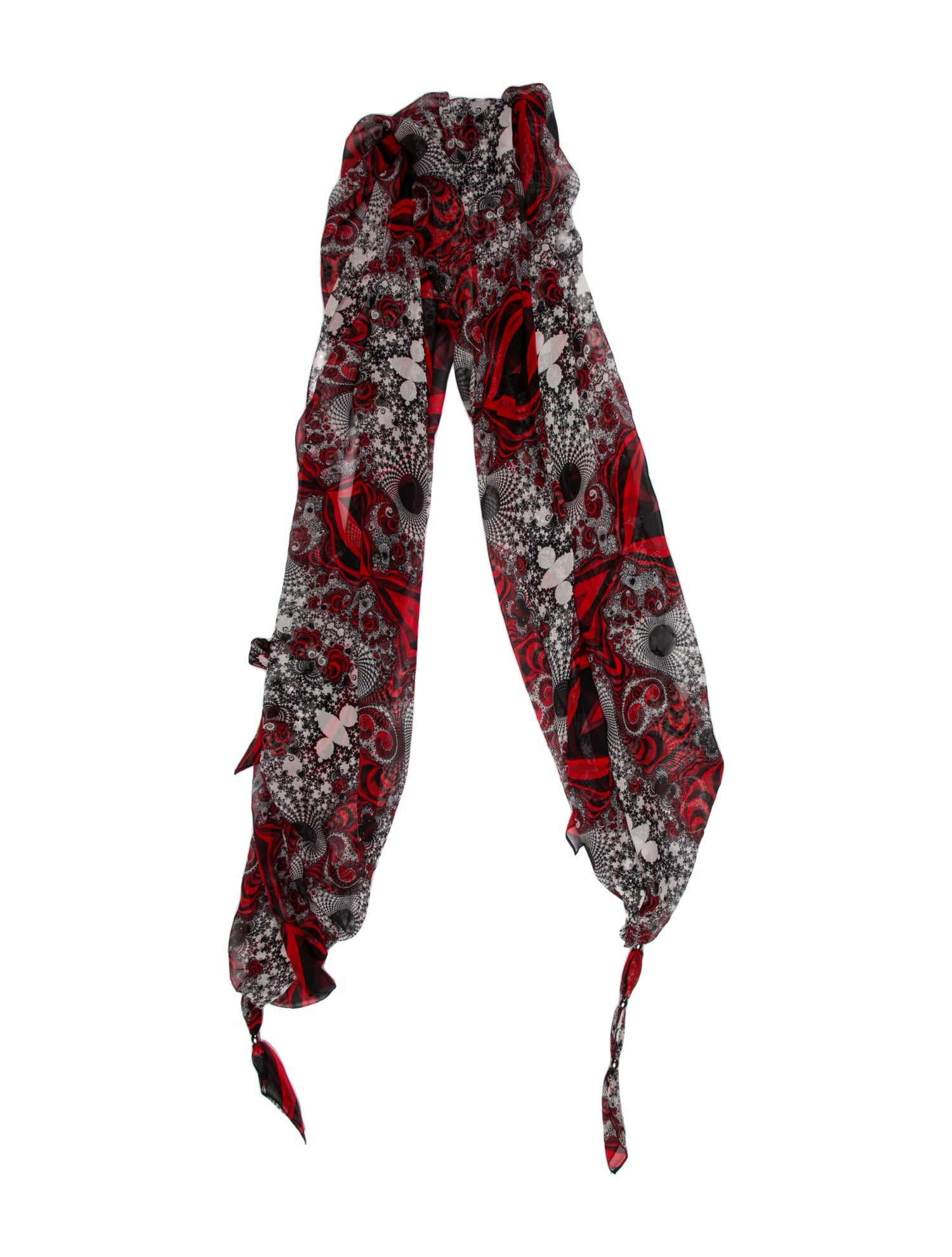 Thomas Wylde Silk Floral Print Scarf